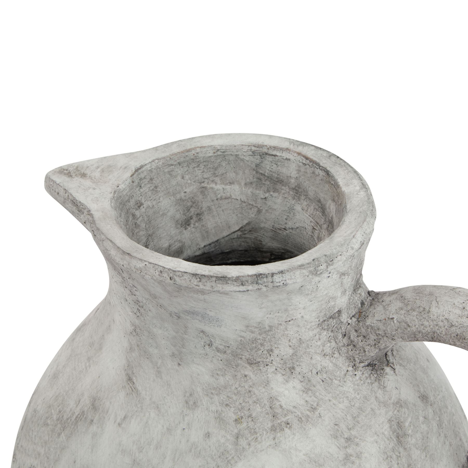 The Athena Jug is a versatile statement piece that exudes timeless Mediterranean charm. Its distressed grey finish and graceful curves add character to any space, making it the perfect vessel for fresh florals or standalone decor. Its rustic yet modern design makes it a stylish addition to any interior.